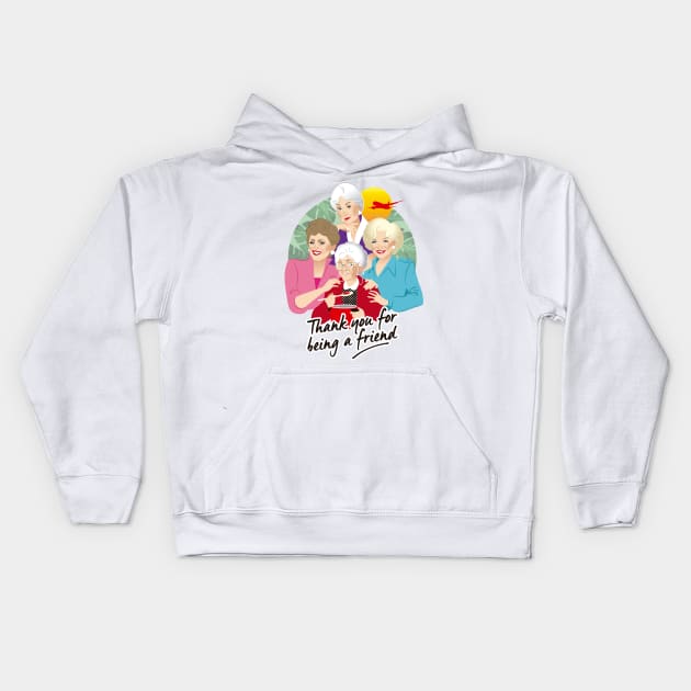 The Girls Kids Hoodie by AlejandroMogolloArt